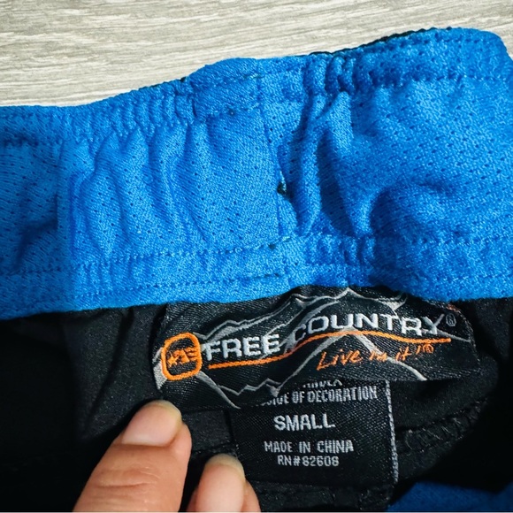 Free Country Men Blue and Black Active Lightweight Sporty Pants Size Small - Picture 7 of 14